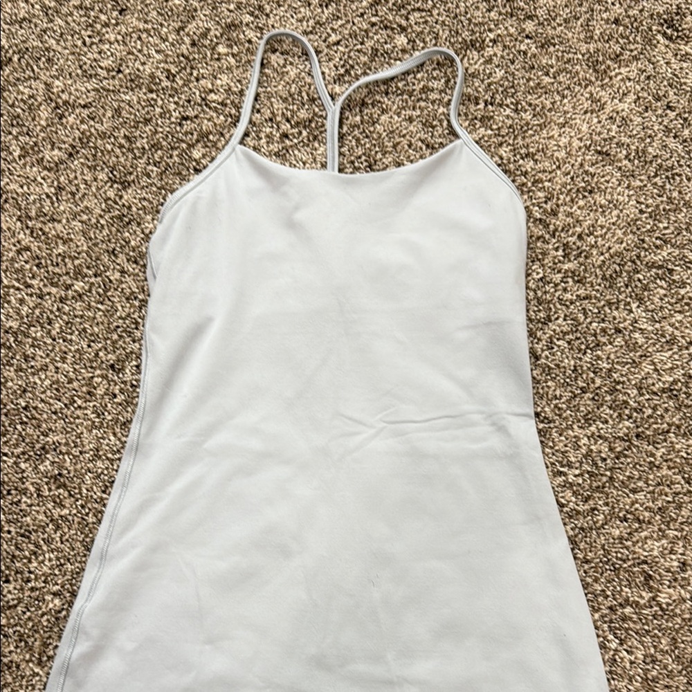 Lululemon Athletica Grey Backless Fitted Camisole